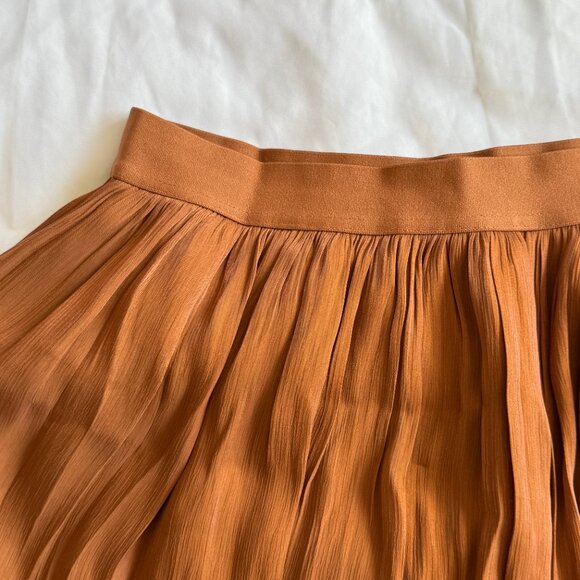 Orange Midi Skirt | Size L - Picture 5 of 6